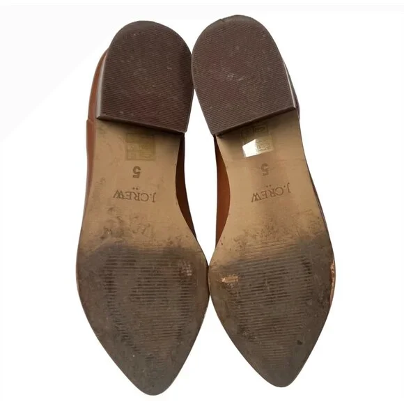 SIZE 5 Womens J.Crew Fallon Brown Leather Western Pointed Toes Factory Booties - Picture 7 of 10